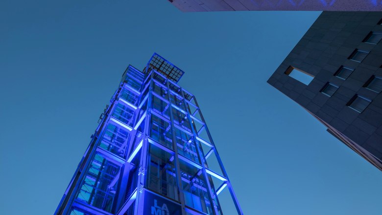 Sound tower in the Landhausviertel, © SEPAMedia Sound tower in the Landhausviertel, © SEPAMedia