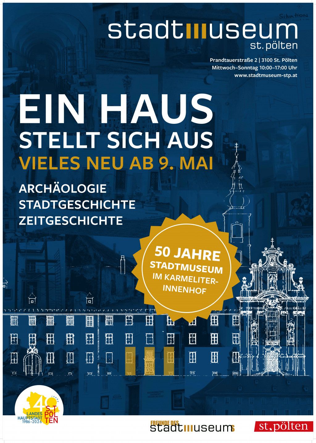 Ein Haus stellt sich aus