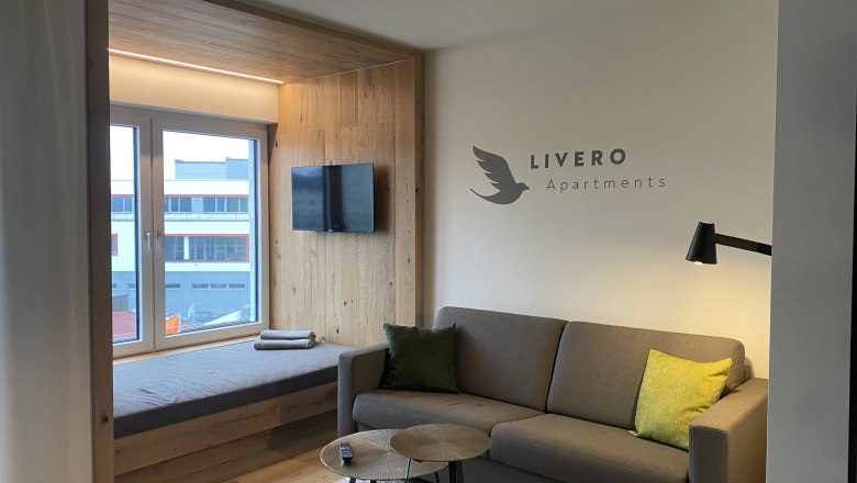 Living area, &copy; LIVERO Apartments