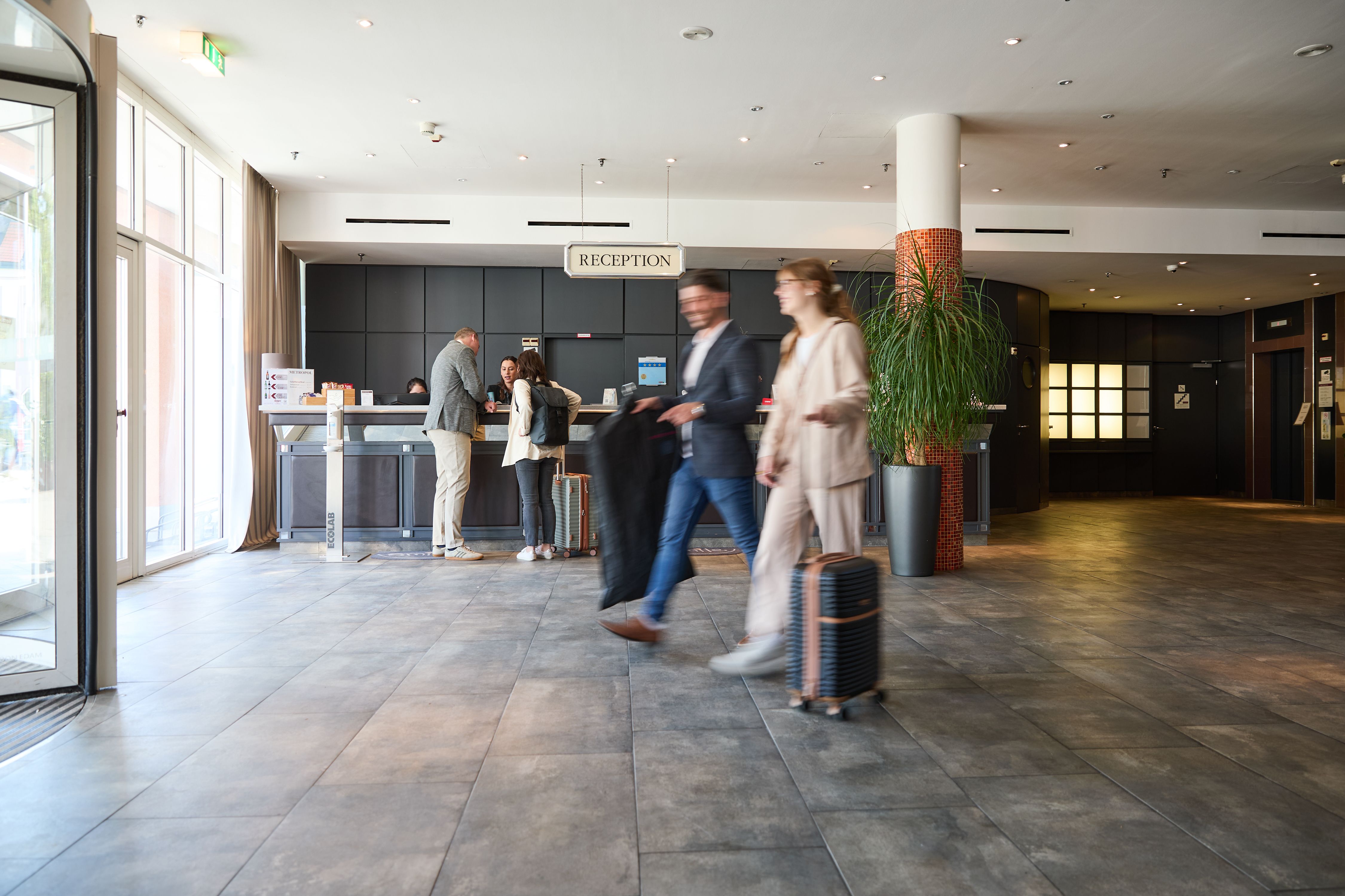 Ein und Auschecken im Hotel Metropol