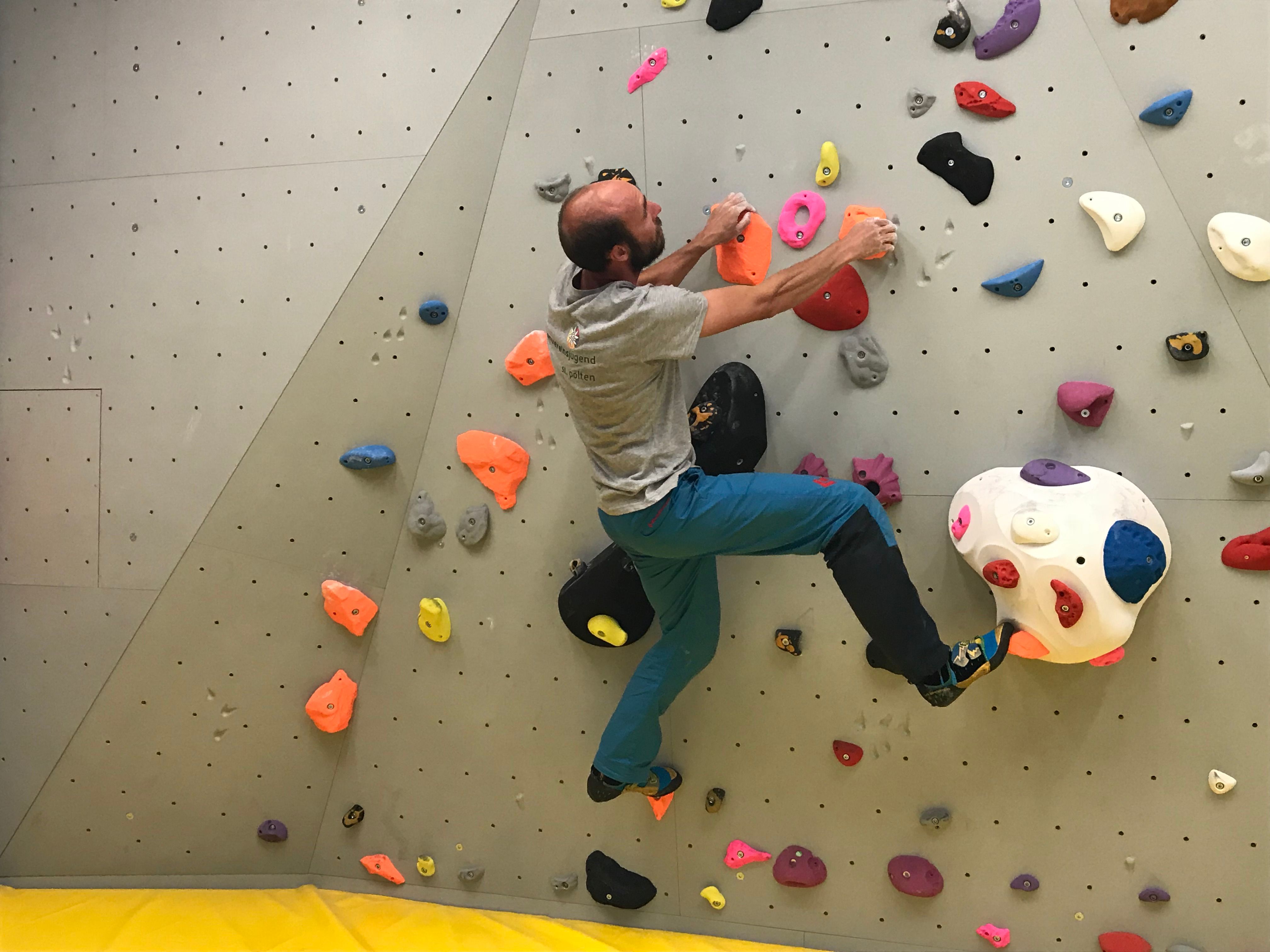 Klettern im Sportzentrum NÖ St. Pölten