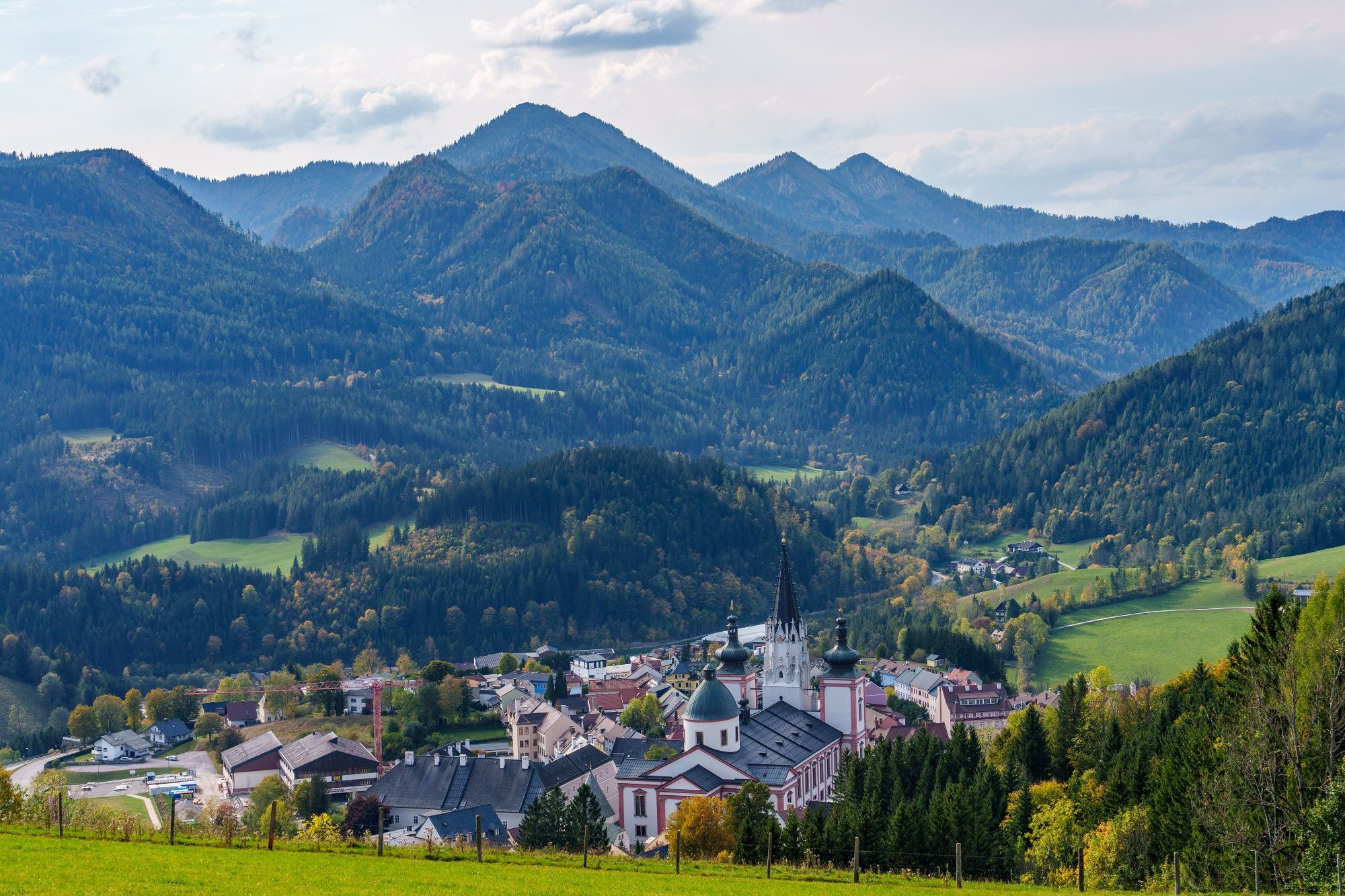 Blick auf Mariazell