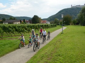 Cycling along the Fladnitz Valley cycle route, &copy; Geitzenauer