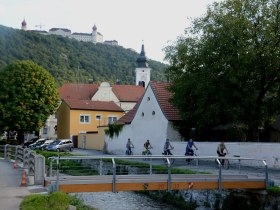 Cycling along the Fladnitz Valley cycle route, &copy; Geitzenauer