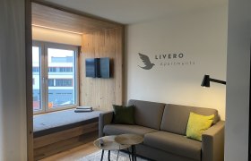 Living area, &copy; LIVERO Apartments