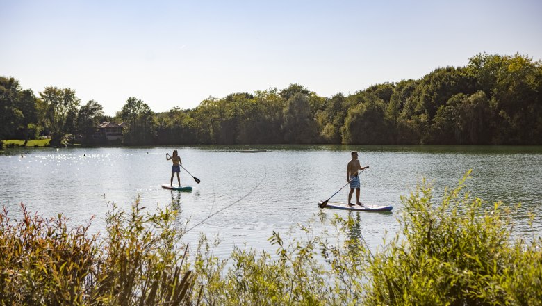 Stand-Up-Paddling am Viehofner See, © Schwarz König 