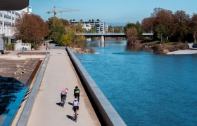 Radfahren entlang der Traisen in St. Pölten, © Josef Bollwein