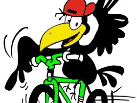 Cycling raven from Rabenstein, &copy; Mostviertel