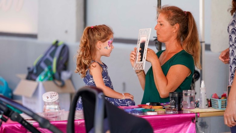 Kinderschminken am Bravissimo St. Pölten, © Martin Rauscher