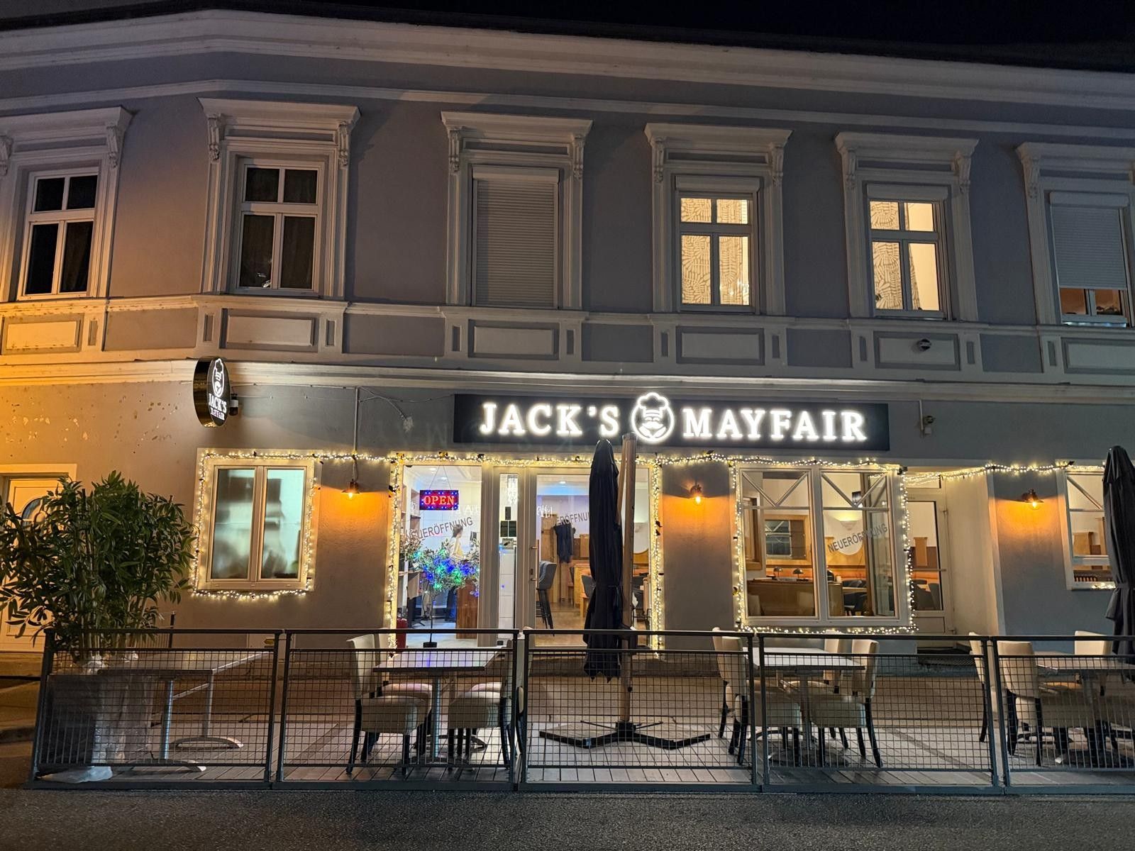 Jack's Mayfair - Lokal und Speisen