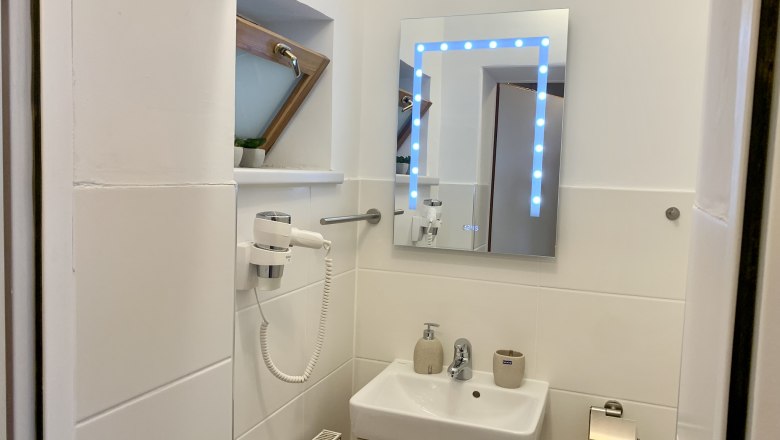 Bathroom in the vacation apartment, © Martina Kaplan